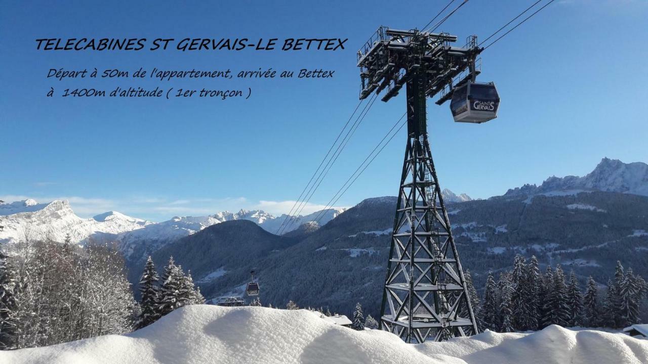 Appartement T2+Cabine Independante Au Depart Des Telecabines Saint-Gervais/Bettex/Mont D'Arbois Eksteriør bilde